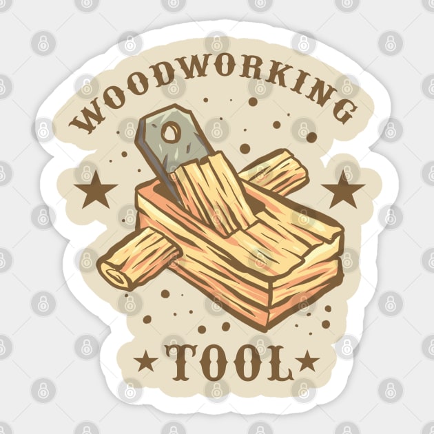 woodworking - Woodworking - Sticker | TeePublic