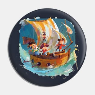 Cartoon Pirates Pin