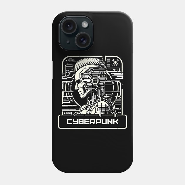 Cyberpunk Logo Phone Case by TaevasDesign