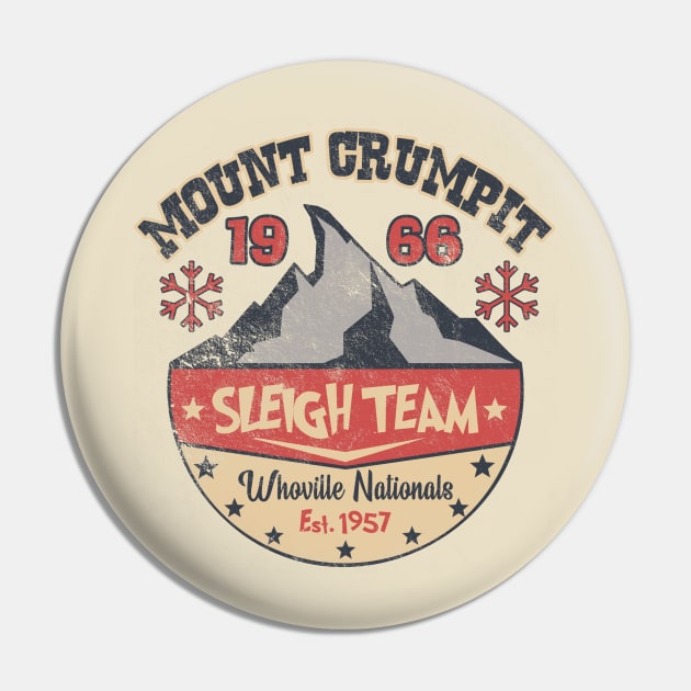 Mt Crumpit Sleigh Team, from the Grinch, distressed Pin by hauntedjack