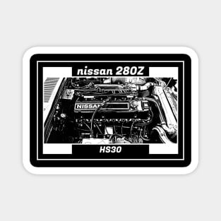 NISSAN DATSUN 280Z FAIRLADY ENGINE (Black Version) Magnet