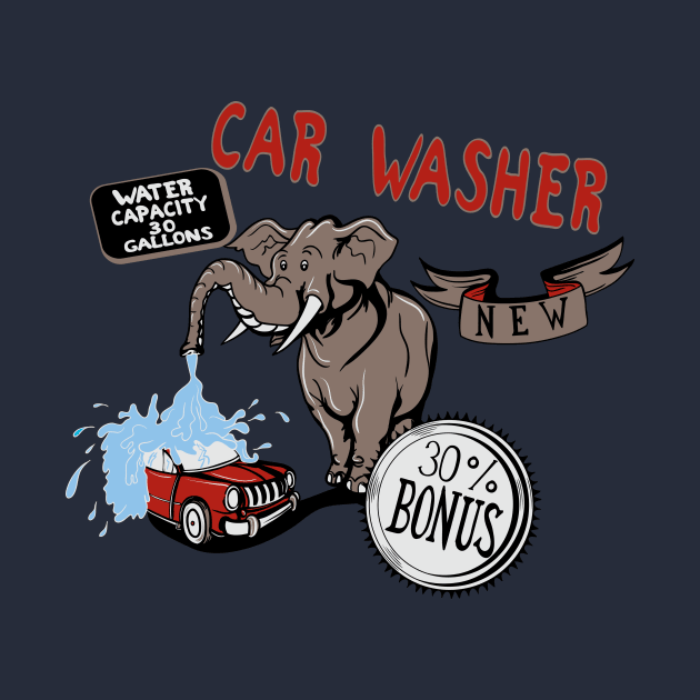 Elephant Car Wash by Tpixx