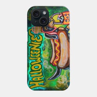 Happy Halloweenie Hotdog Dachshund Phone Case