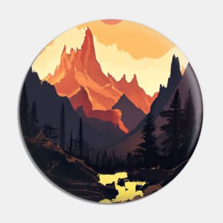 Sundown Forest Pin