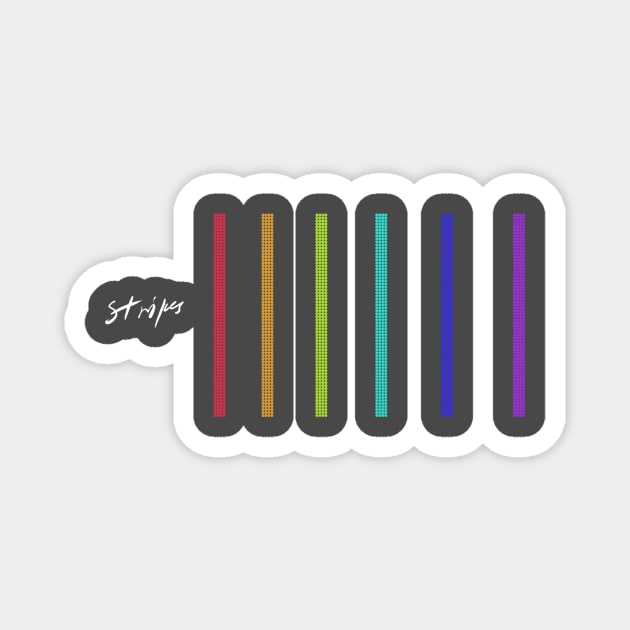 stripes Magnet by holymisa