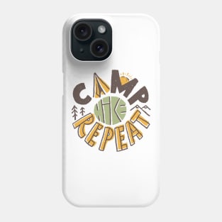 Camp Hike Repeat Phone Case