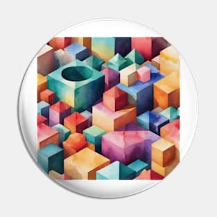 Watercolor Geometric Pin