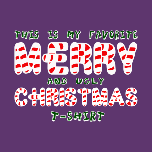 Merry Christmas, Candy cane, Tee Design! T-Shirt