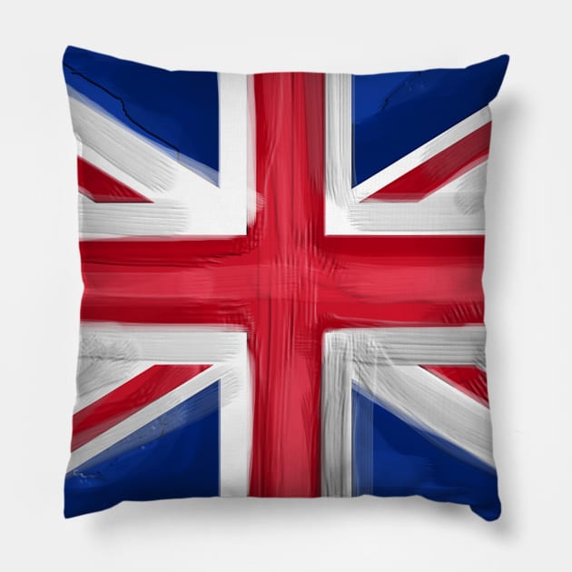 Britain Flag Pillow by Dojaja