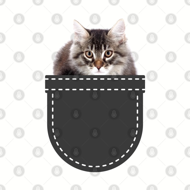 Cat in Pocket (Siberian Cat) by leBoosh-Designs