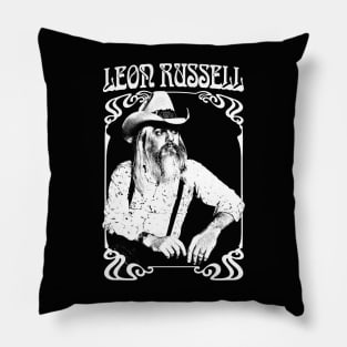 Leon Russell /// Retro 1970s Fan Design Pillow