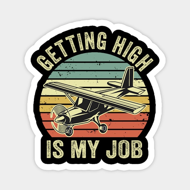 Pilot Funny Aviation Lover Quotes Airplane Enthusiast Magnet by Visual Vibes