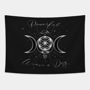 Symbols of Feminine Power (Infinite Love, Moons, Light, Life) 02 Tapestry