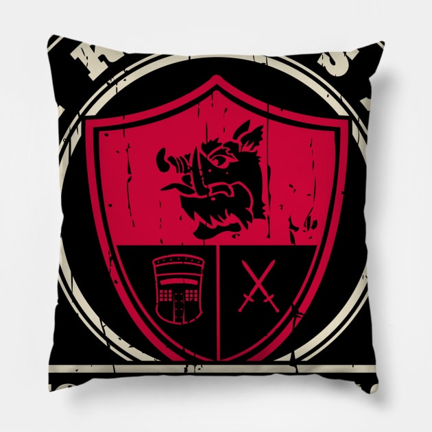 Black Knight Academy Pillow by Piercek25