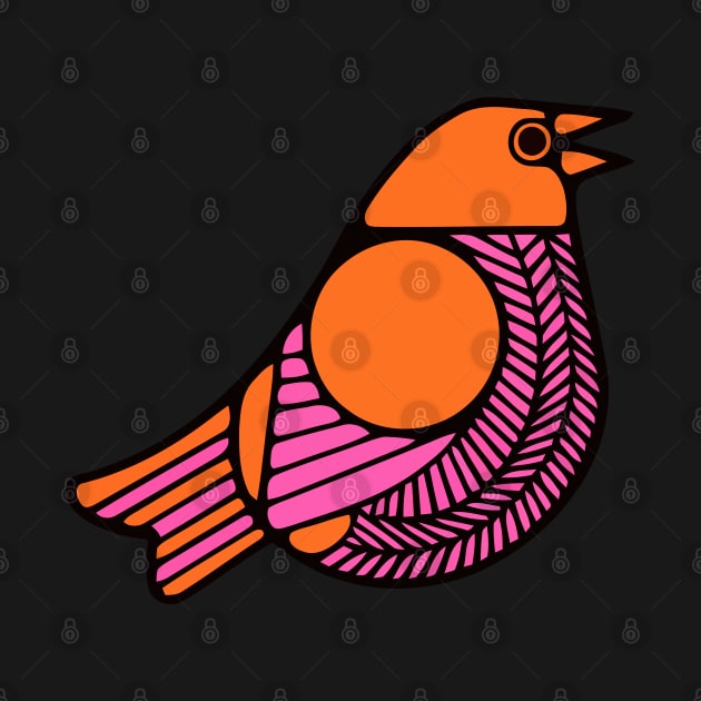 Pink Bird by katmargoli