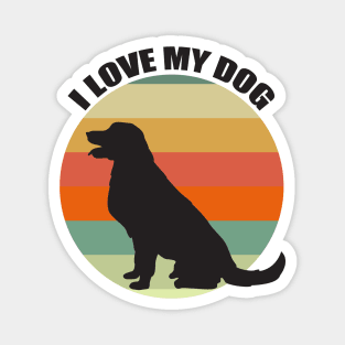 I Love My Dog Magnet