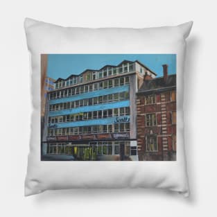 Modern Post-War Building, Hull, England Pillow