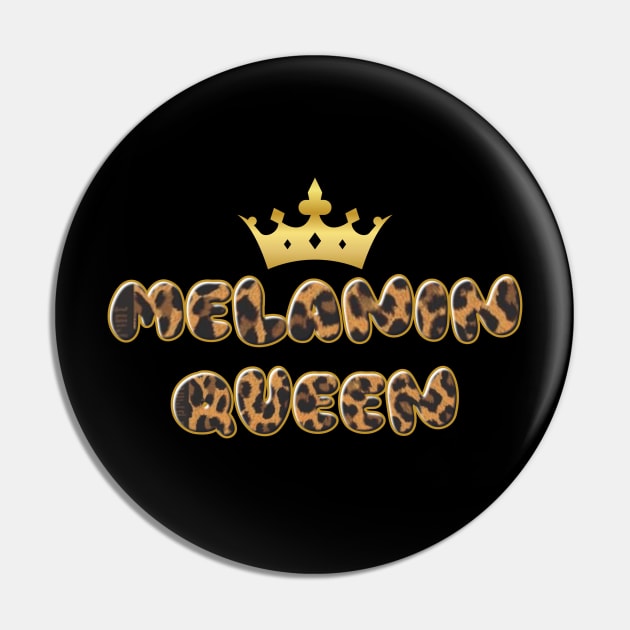 Melanin Queen(Leopard print) Pin by Fly Beyond