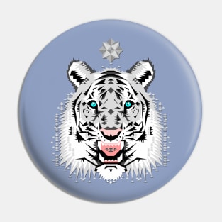 Snow Tiger Pin