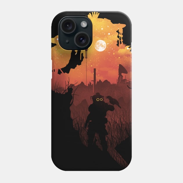 Bloodhound Sunset Phone Case by DANDINGEROZZ