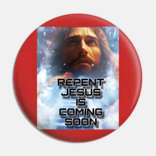 Jesus Is Coming Soon Pin