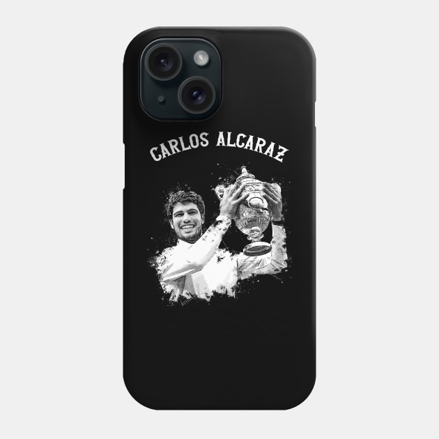 Carlos Alcaraz Winning Trophy Phone Case by Yopi