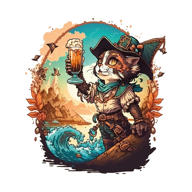 Get Ready to Sail the High Seas with Pirate Cat by kanisky