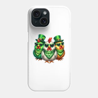 St Patricks Day Trio of Turkeys Phone Case