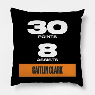 Scor caitlin clark Pillow