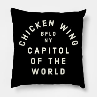 Chicken Wing Capitol of the World Buffalo NY Vintage Pillow