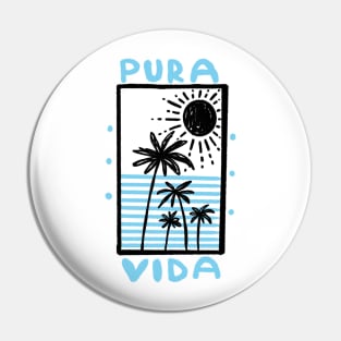 Pura vida beachlife Costa Rica Pin