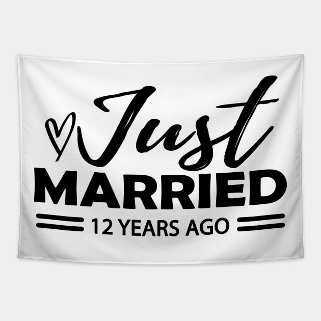 12th Wedding Anniversary - 12 years anniversary Tapestry by KC Happy Shop