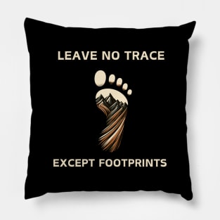 Wild Heart, Gentle Footprints: Leave No Trace Pillow