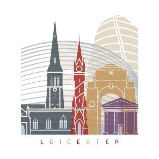 Leicester skyline poster T-Shirt