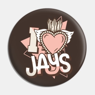 Love Jays Mocha Neapolitan Pin