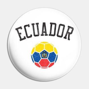 Ecuador Soccer Team Heritage Flag Pin