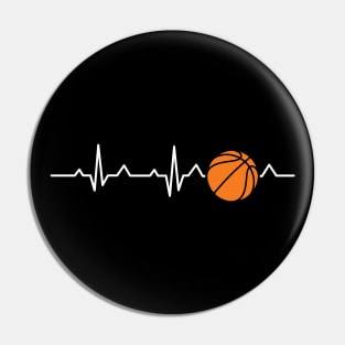 Basketball Heart Rate Pin