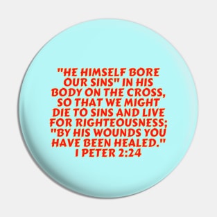 Bible Verse 1 Peter 2:24 Pin