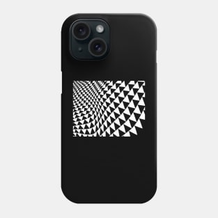 triangles opart square Phone Case