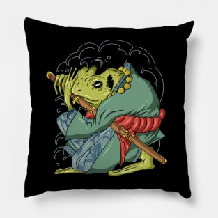 Samurai frog Pillow