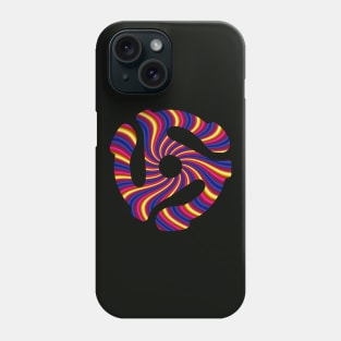 Psychodelic 60's Record Spindle Adapter - Acid Rock Phone Case