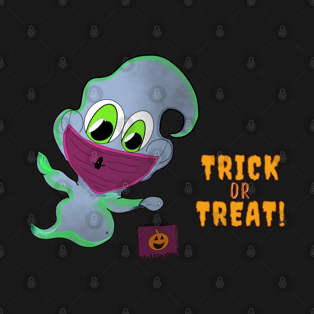 Trick Or Treating Ghost by v_art9