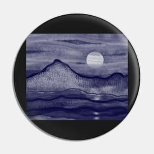 Moon Light Silence Pin