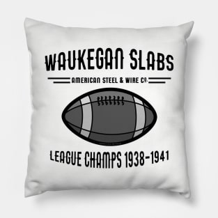 Waukegan Slabs Football Pillow