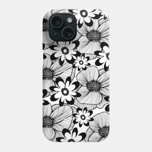 Black and White Plant Artwork Phone Case