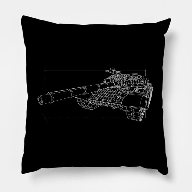 T72B Tank Pillow by Arassa Army