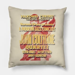 John coltrane tour poster Pillow