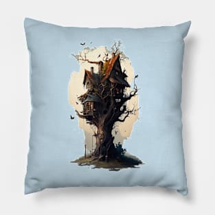 Old Treehouse Pillow