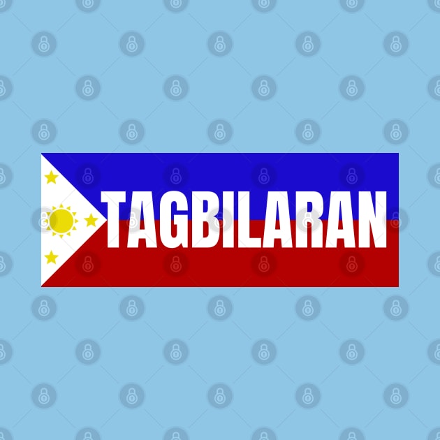 Tagbilaran City Bohol in Philippines Flag by aybe7elf