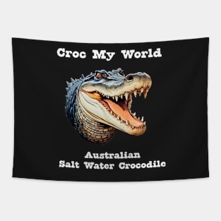 Australian Salt Water Crocodile Tapestry